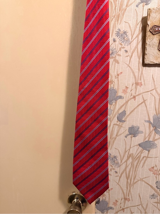 borrelli Other - Classic Red Diagonal Stripe Tie — Sleek Professional Look